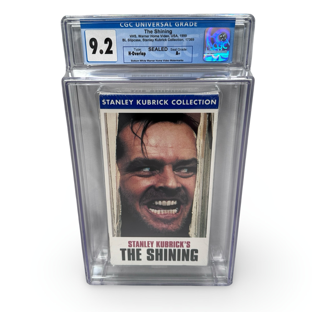 The Shining 1999 VHS Stanley Kubrick Collection CGC 9.2 A+ Graded Seal H-Overlap